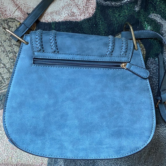 Blue Franco Sarto Saddle Bag - Picture 13 of 13